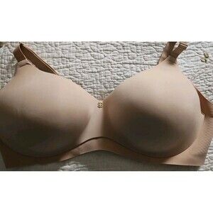 Honeylove Cloud Embrace Wireless Back Smoothing T-Shirt Bra Sand Size 44D NWOT